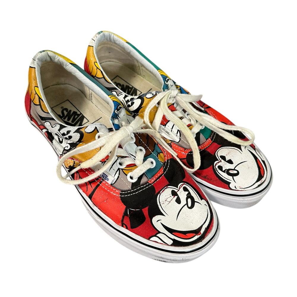 VANS Unisex Limited Edition Disney Era Mickey & Friends Low Canva Sneakers 7.5